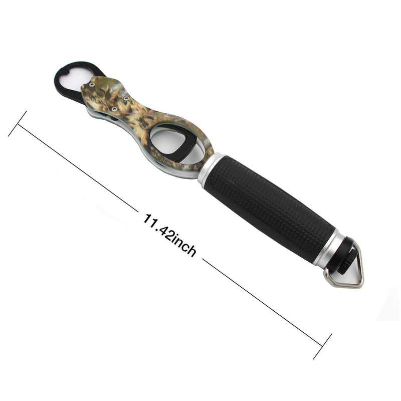 CRAZY SHARK Stainless Steel Fish Lip Grabber Gripper Grip Tool Fish Holder Tackle Camouflage - BeesActive Australia