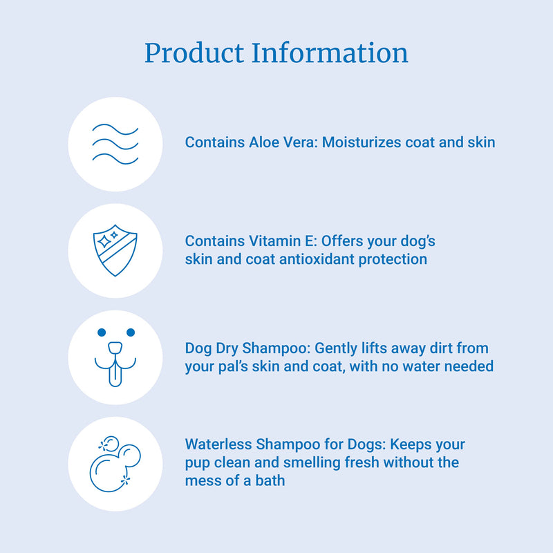 PetAg Fresh 'n Clean Classic Fresh Waterless Shampoo for Dogs - Contains Aloe Vera - Anti-Tangle Formula to Release Mats and Tangles - 12 fl oz - BeesActive Australia