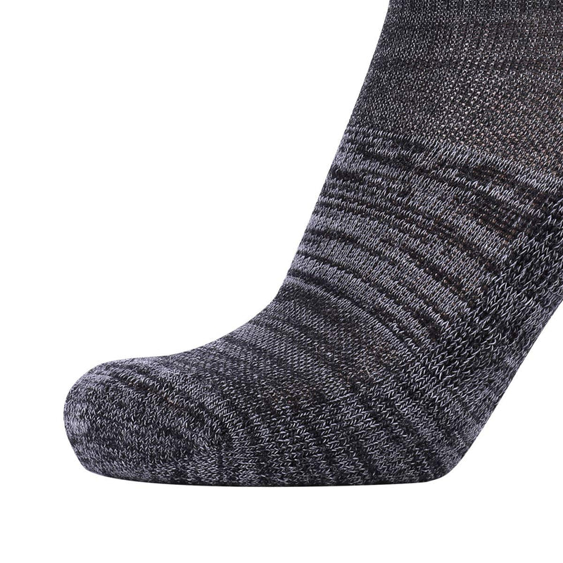 EnerWear 4 Pack Women's and Men's Merino Wool Outdoor Hiking Trail Crew Sock 9-11 Dark Purple/Black Stripe/Multi - BeesActive Australia
