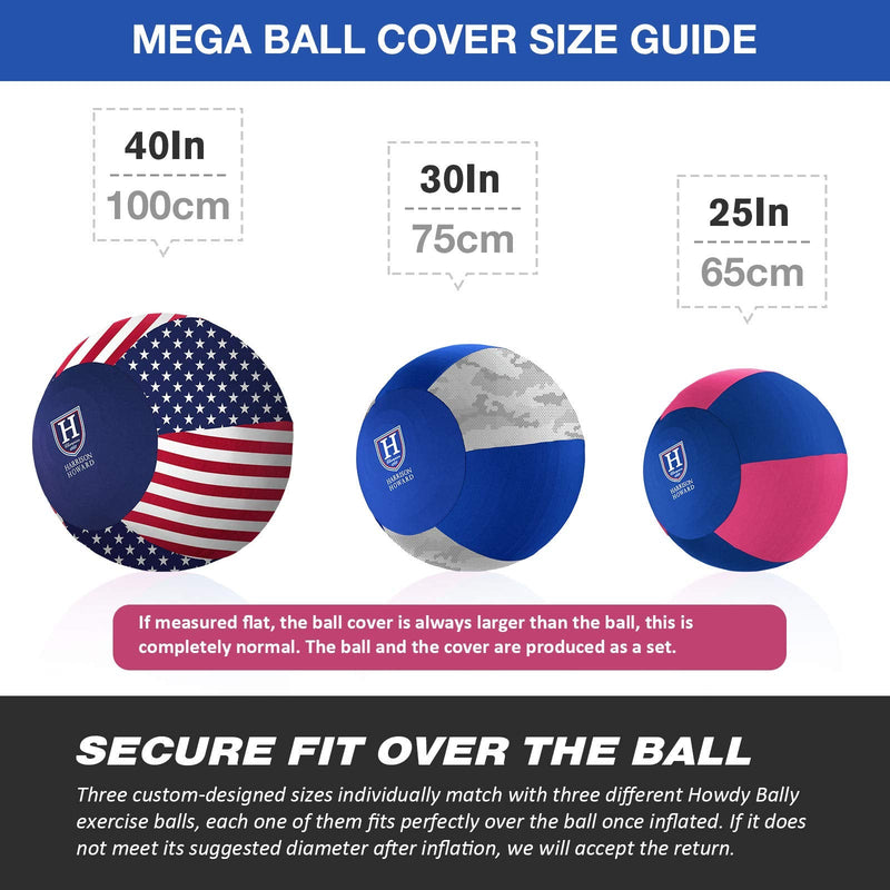 Harrison Howard Howdy Bally Camo Print Mega Ball Cover for Equine 25" Pink Camo Print - BeesActive Australia