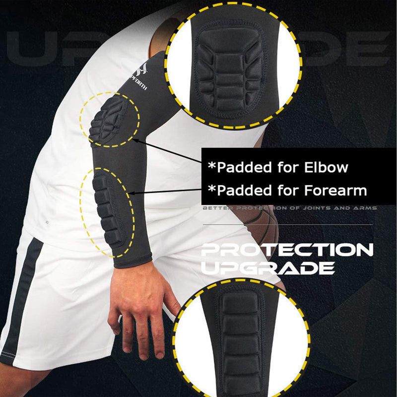 HOPEFORTH Pads Arm Forearm Elbow Sleeve Compression Protective Support Single Large - BeesActive Australia