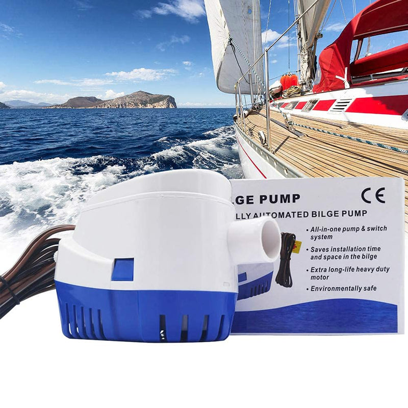 iztor Marine Automatic Submersible Boat Bilge Water Pump 12V 1100 GPH Auto Float Switch K2999 - BeesActive Australia