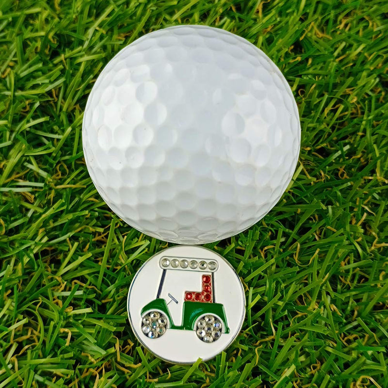 GOLTERS Golf Ball Markers with Hat Clips Value Sets for Men Women Golfer, Removable Attaches Easily to Golf Cap Premium Gifts Brid and Cart - BeesActive Australia
