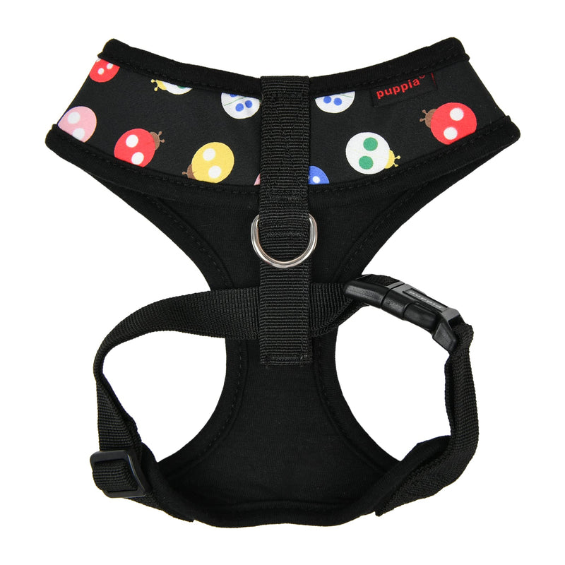 Puppia Spring and Summer Design Dog Harness Over-The-Head No Pull No Choke Walking Training Adjustable for Small & Medium Dog BLACK_LADYBEETLE - BeesActive Australia