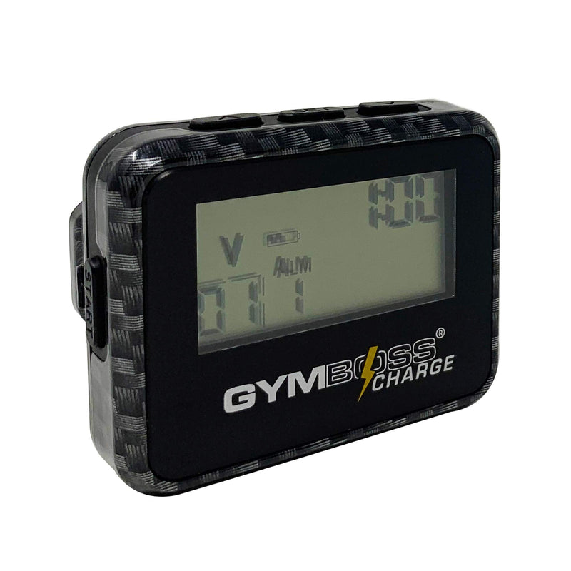 Gymboss Charge Interval Timer and Stopwatch & Watchstrap - Bundle Carbon Black - BeesActive Australia