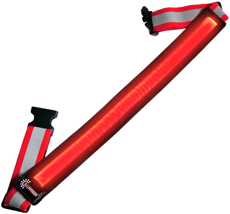 Extension for the Illumiseen LED Reflective Belt – Adds a max. of 19.6” to your LED Belt Red - BeesActive Australia