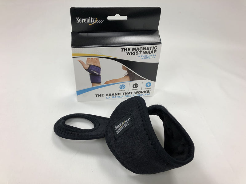 Serenity2000 Magnetic Therapy Wrist Support Wrap with Thumb Loop for Pain and Inflammation - Contains 13 Magnets, 400 Gauss Per Magnet - BeesActive Australia