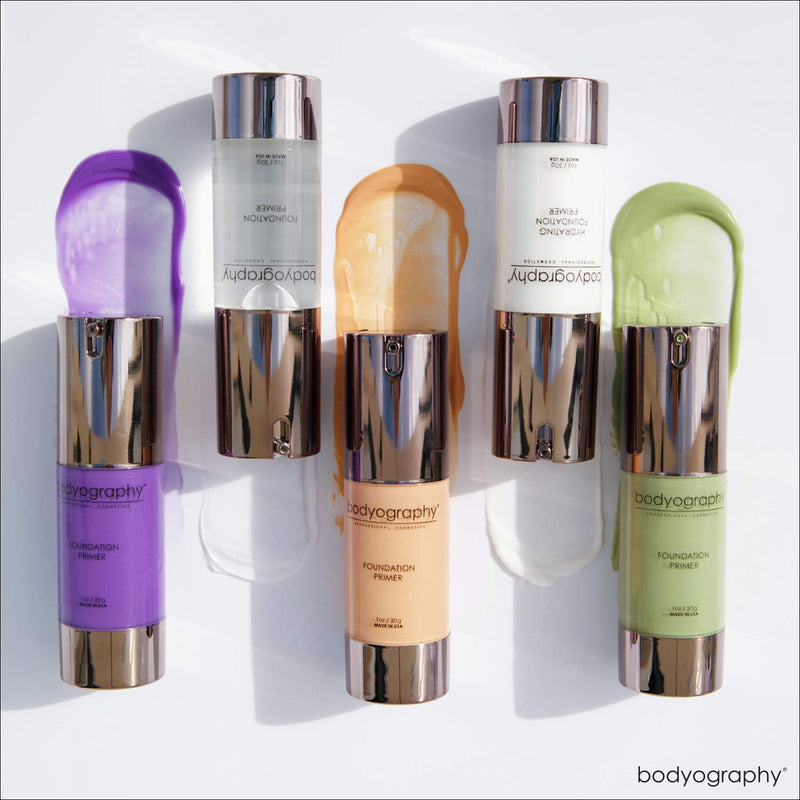BODYOGRAPHY - Foundation Primer (Neutral): Flawless Anti-Aging Salon Makeup Primer w/Vitamin E, A, Jojoba, Grapeseed Oil | Control Shine | Gluten-Free, Cruelty-Free, 1 oz. Neutral - BeesActive Australia