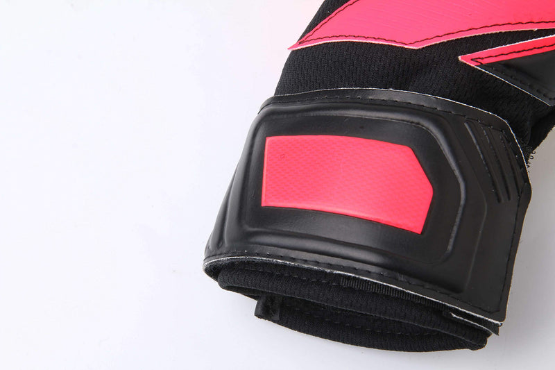 Kelme Soccer Goalkeeper Gloves  Indoor and Outdoor - Training, Match and Professional Goalie Gloves for Adults and Kids with Finger Protection Black/Red Size 5 (Youth) - BeesActive Australia