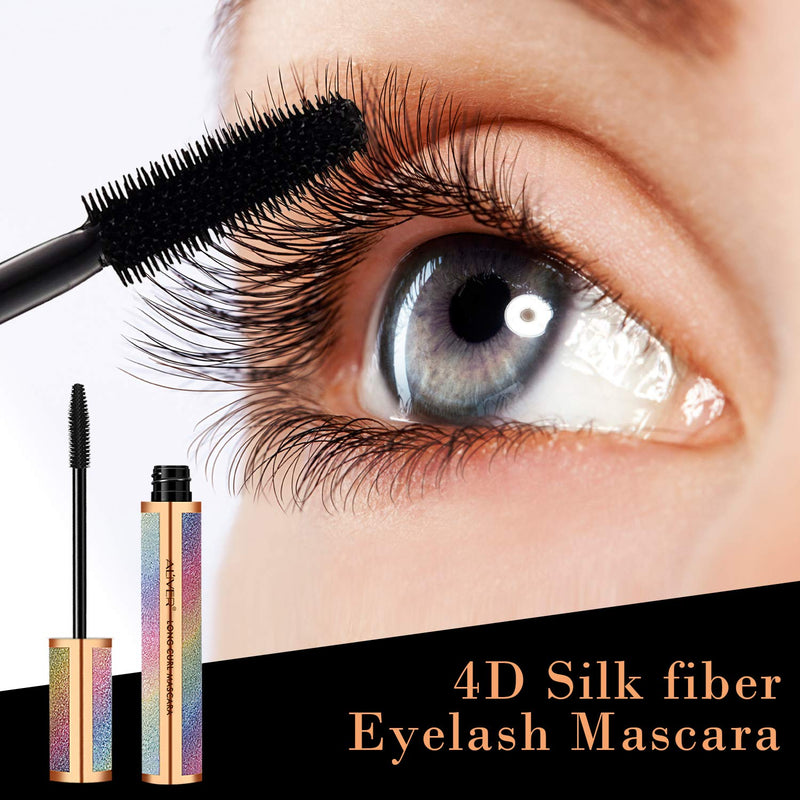 4D Silk Fiber Lash Mascara, Mascara Black Volume and Length Lasting All Day, Waterproof Mascara Lengthening No Clumping, No Smudging & Easy to Remove - BeesActive Australia