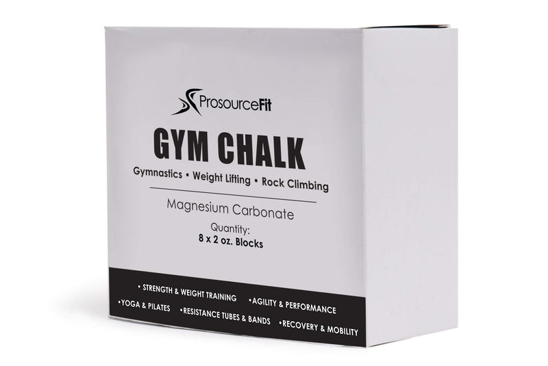 ProsourceFit Professional Grade Gym Chalk for Cross Fitness, Weightlifting, Gymnastics and Rock Climbing; Magnesium Carbonate; 1lb (8 Blocks) - BeesActive Australia