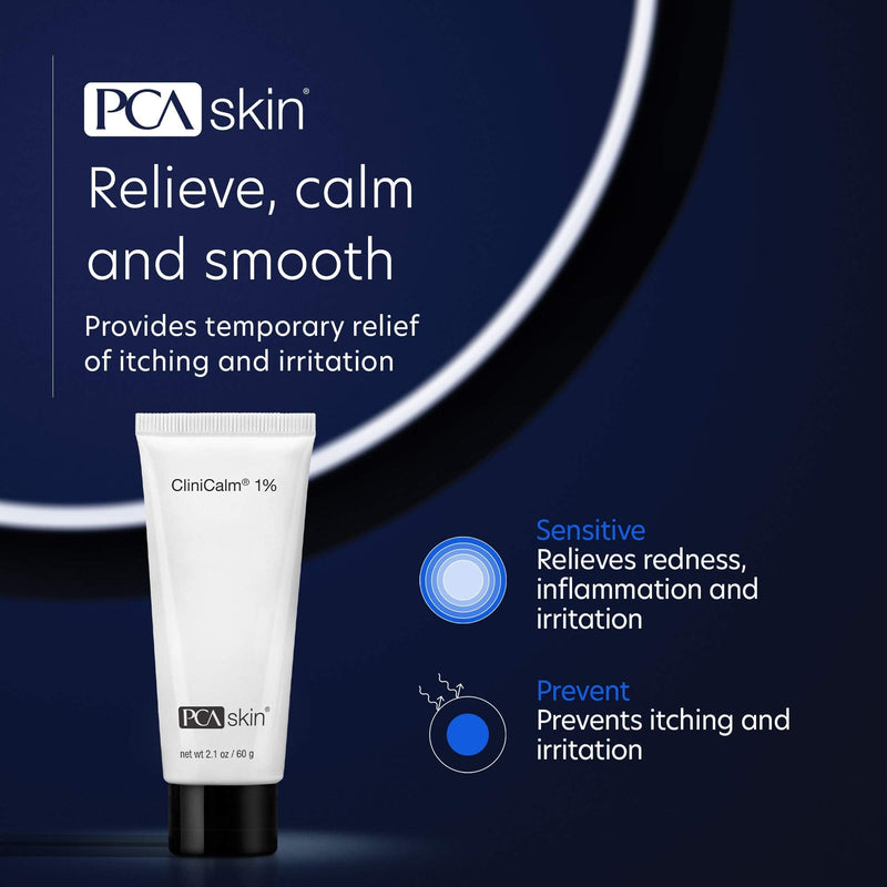PCA SKIN Clinicalm 1% - Hydrocortisone Soothing Cream for Inflammation & Redness (2.1 oz) - BeesActive Australia
