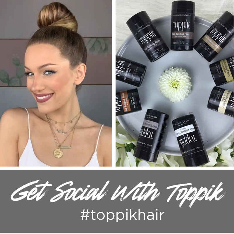 Toppik Hair Building Fibres Powder, Black, Keratin-Derived Fibres for Naturally Thicker Looking Hair, 27.5g - BeesActive Australia