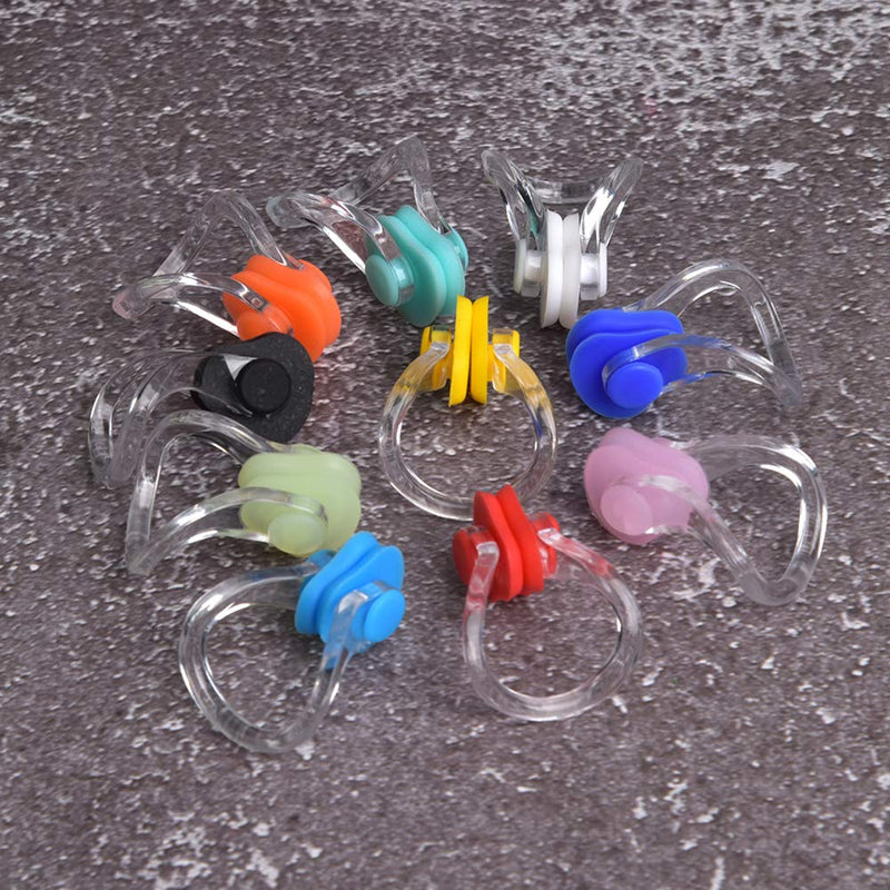 Keenso 20PCS Nose Clip Swimming, Assorted Color Nose Plug Swim Nose Protector Adult Kids Unisex - BeesActive Australia