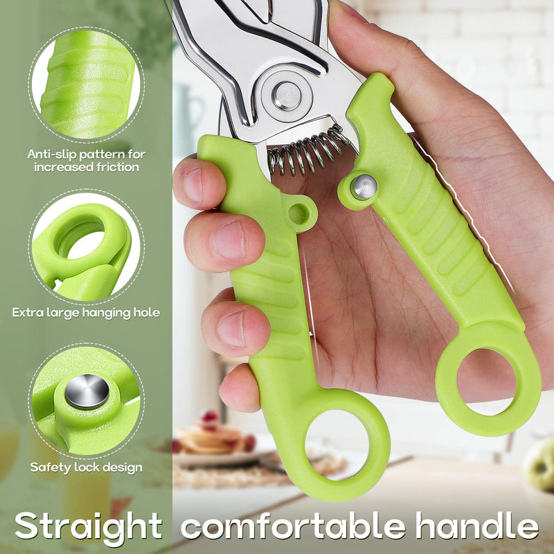 JASON Green Kitchen Scissors for Heavy Duty Work Spring Loaded Poultry Shears Dishwasher Safe Meat Shears Stainless Steel Cooking Scissors for Chicken Thanksgiving Christmas Day - BeesActive Australia