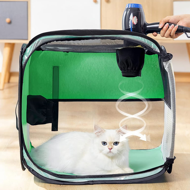 Shinecom Pet Drying Box Portable Foldable Pet Dry Room Pet Hair Dryer Clean Grooming House Dryer Cage for Cats/Dogs - BeesActive Australia