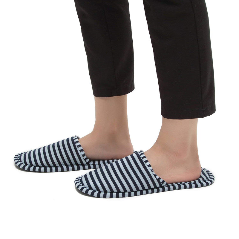 Non-Disposable Travel Slippers Portable Cotton Spa Hotel Guest Indoor Slippers 8-11 Women/6-9 Men - BeesActive Australia