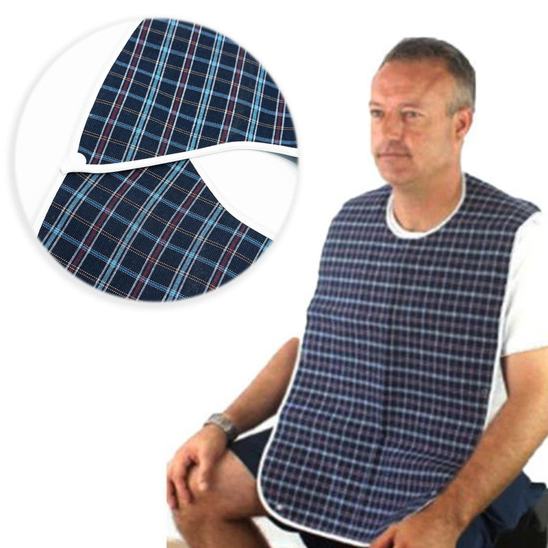 Adult Bibs Waterproof Eldly Bib Adult Washable Dining Bibs Mealtime Bib Clothing Protector for Elderly Men Women - BeesActive Australia