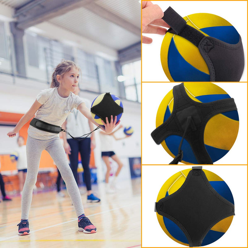 LuxSports Volleyball Training Equipment Aid Great Trainer for Solo Practice Premium Solo Trainer, Perfect for Beginners Practicing Serving BLACK - BeesActive Australia