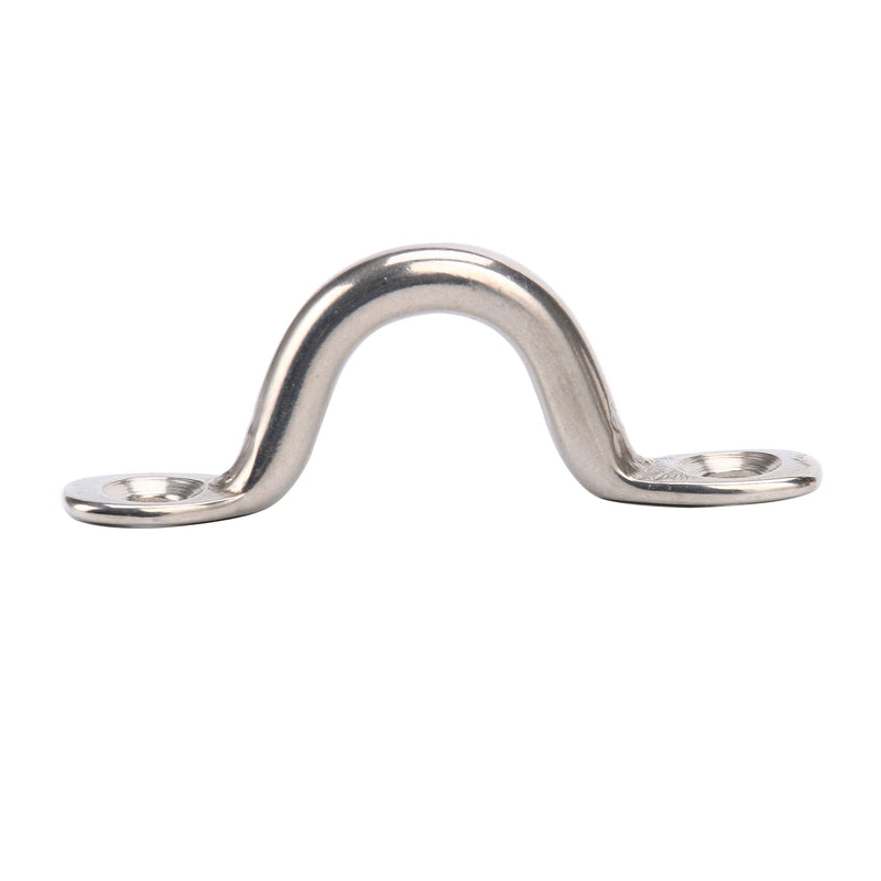 [AUSTRALIA] - Amarine Made Pack of 10 Stainless Steel Bimini Boat Top PAD Eye, Eye Straps, Tie Down, Kayak Deck Loops, Tie Down Anchor Point, footman's Loop for Kayak Canoe Rigging 