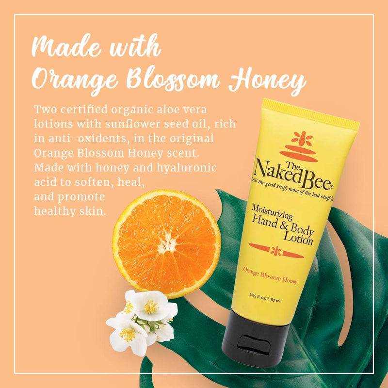 The Naked Bee Orange Blossom Honey Hand and Body Lotion, 2.25 Oz - 2 Pack 2.25 Oz 2 Pack - BeesActive Australia