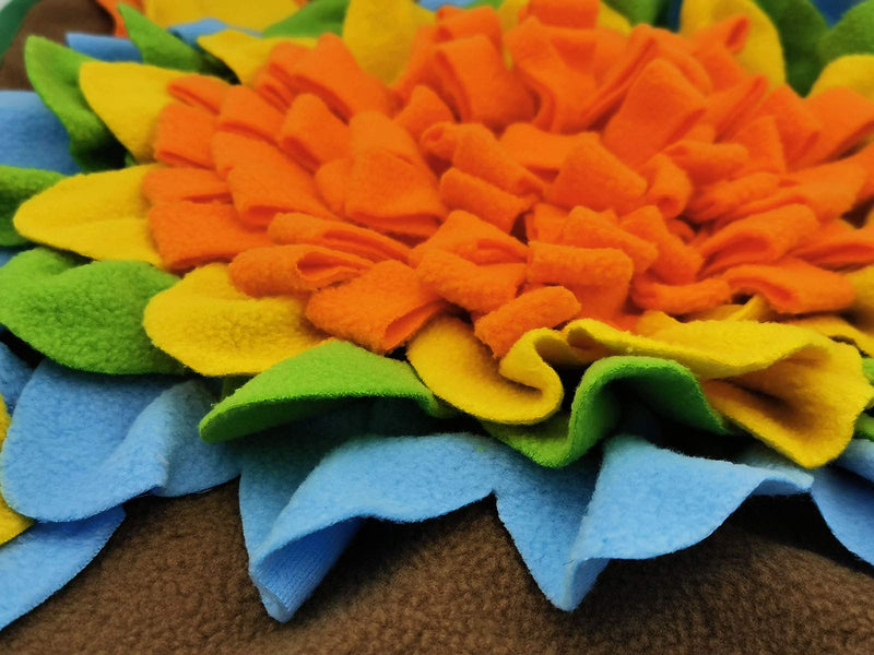 Alibuy Dogs Snuffle Mat Pet Feeding Mats Puppy Sniffing Pad,Cat Doggies Interactive Puzzle Toys for Multiple Breeds Encourages Natural Foraging Skills,Training and Stress Release Orange - BeesActive Australia