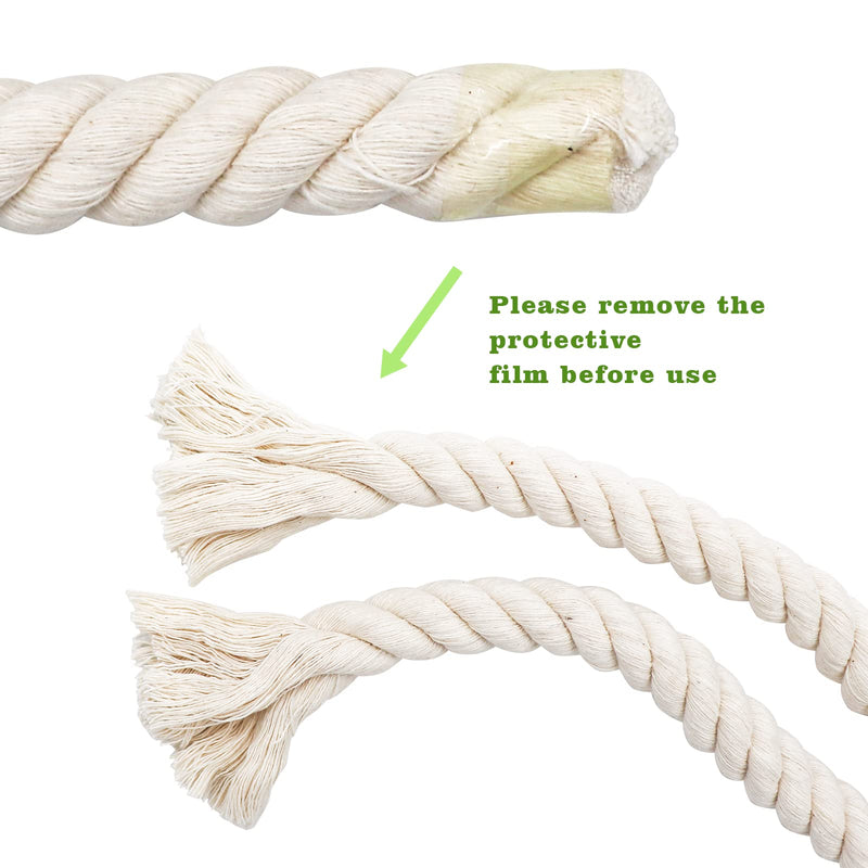 78.7 Inches Birds Cotton Climbing Rope Toy, Lengthen and Bold Bird Ladder Bridge, Bird Swing Rope Toys, Pet Bird Cage Accessories, Bird Rope Toy for Parakeets Cockatiels Macaw, African Grey Parrot - BeesActive Australia