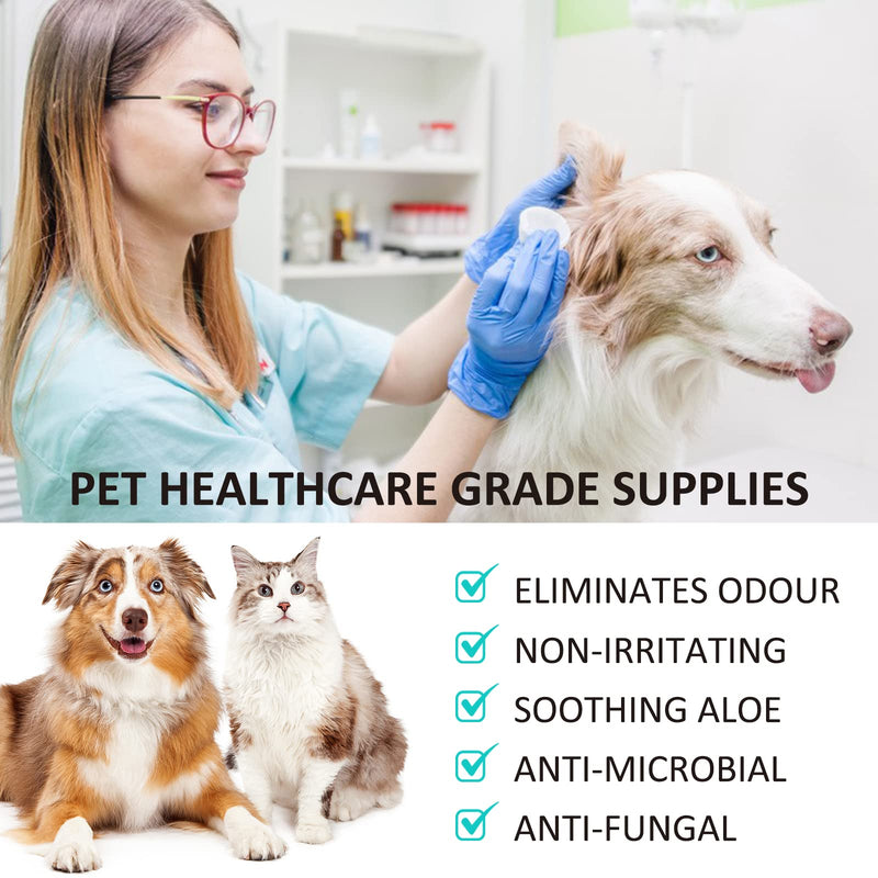 Bieyoc Dog Ear Cleaner(1.69 oz),Dog Ear Infection Treatment,Dog Ear Cleaner Solution,Ear Cleaner for Dogs and Cats,Pet Dog Cat Ear Wash Cleaner,to Dissolve Ear Wax & Remove Odor - BeesActive Australia