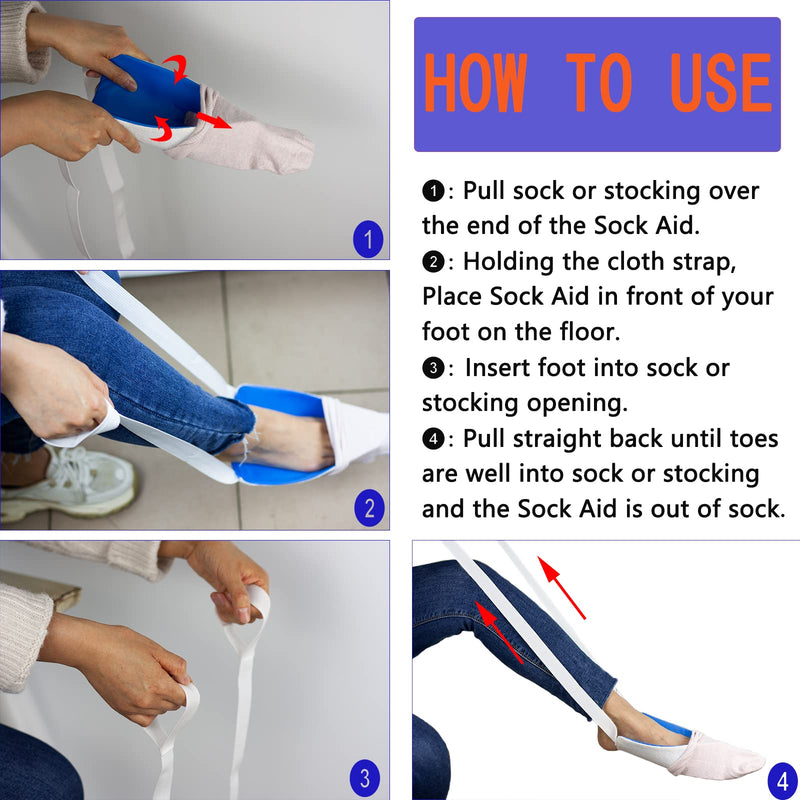 Socks Helper Sock Aid for Pregnant Elderly Disabled Sock Aids Putting Socks on and Off - BeesActive Australia