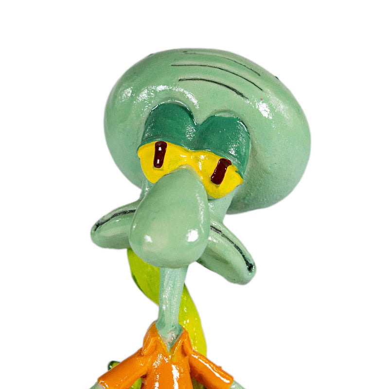 Penn-Plax Squidward Aquarium Resin Décor Ornament - Bring a Little Bikini Bottom and Spongebob to Your Tank - Stands 6.75" high - BeesActive Australia