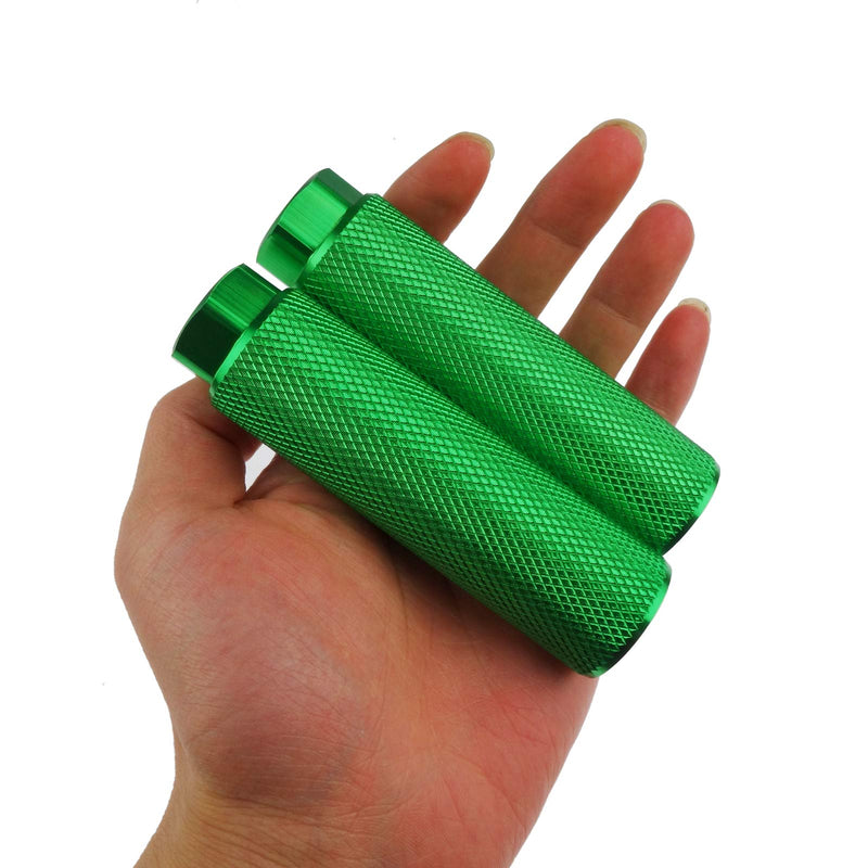 Zelerdo 4 Pairs Aluminum Alloy Bike Pegs for Mountain Bike Cycling Rear Stunt Pegs Fit 3/8 inch Axles (Black Blue Red Green, 100x28 mm) - BeesActive Australia
