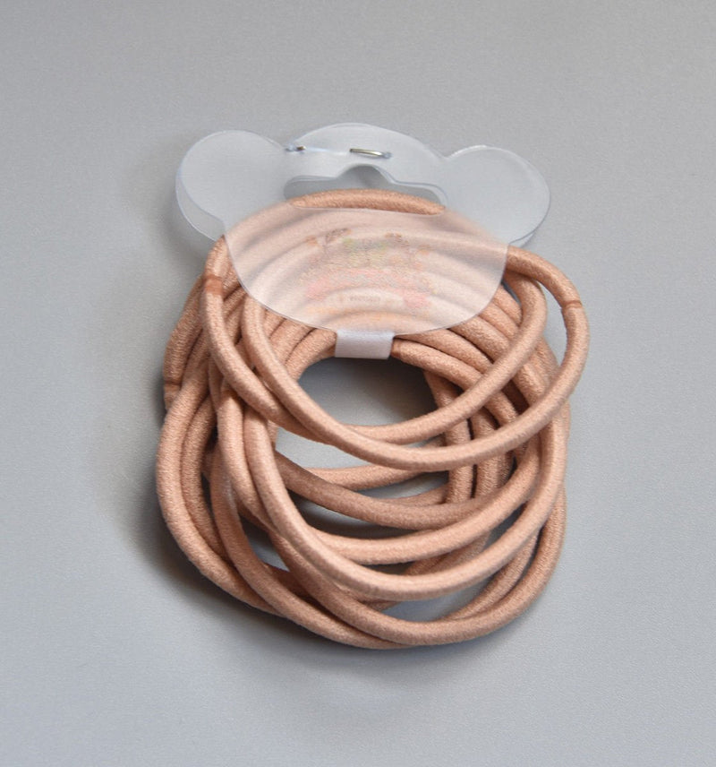 PrettyBoutique Set of 12 3mm Girls Toddlers Endless Snag Free Hair Elastics Bobbles Bands Ponios (Beige) Beige - BeesActive Australia