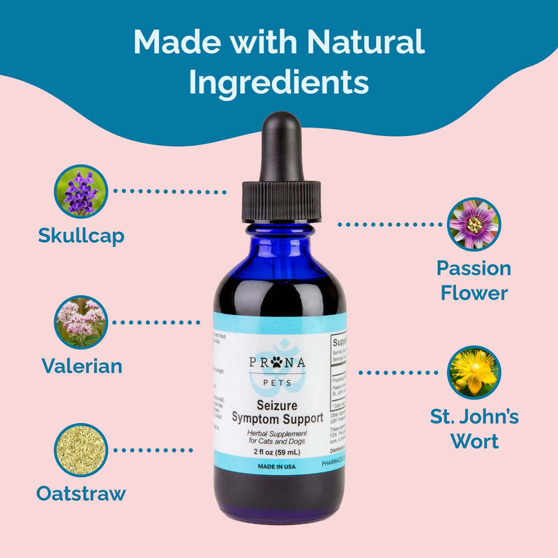 S Support by Prana Pets Naturally Relieves Seizures in Dogs and Cats | Herbal Formula Safely Aids in Reducing Anxiety, Seizures, and Helps Support Brain and Nervous System Function 1 Pack - BeesActive Australia