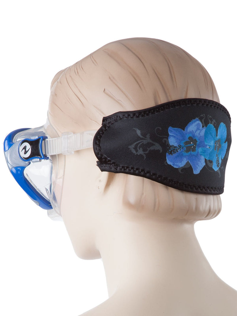 Innovative Strap Wrapper Neoprene Mask Strap Cover Blue Hibiscus - BeesActive Australia