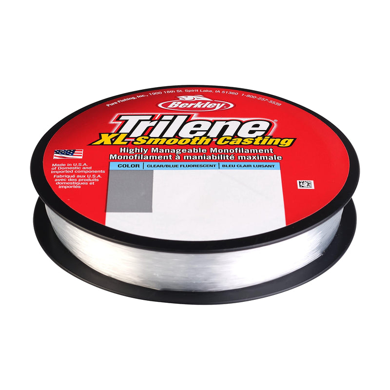 Berkley Trilene XL Smooth Casting Monofilament Fishing Line Fluorescent Clear/Blue 12lb - 300yd - BeesActive Australia
