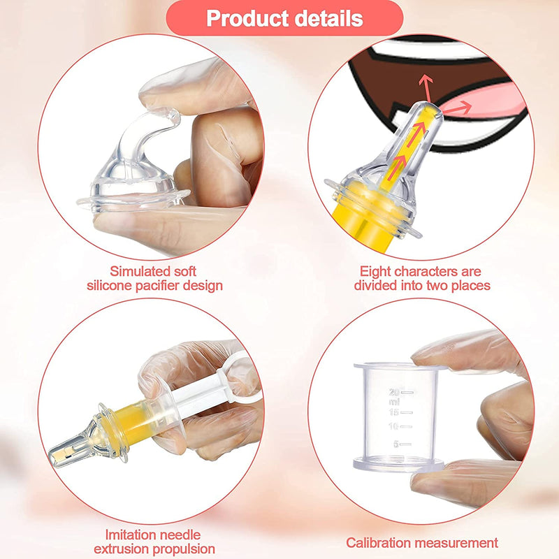Pet Feeding Syringe Soft Tip Cat Dog Syringe Bottles for Pet Feeding Oral Syringe Pet Liquid Feeding Kit for Nursing Puppies and Kittens - BeesActive Australia