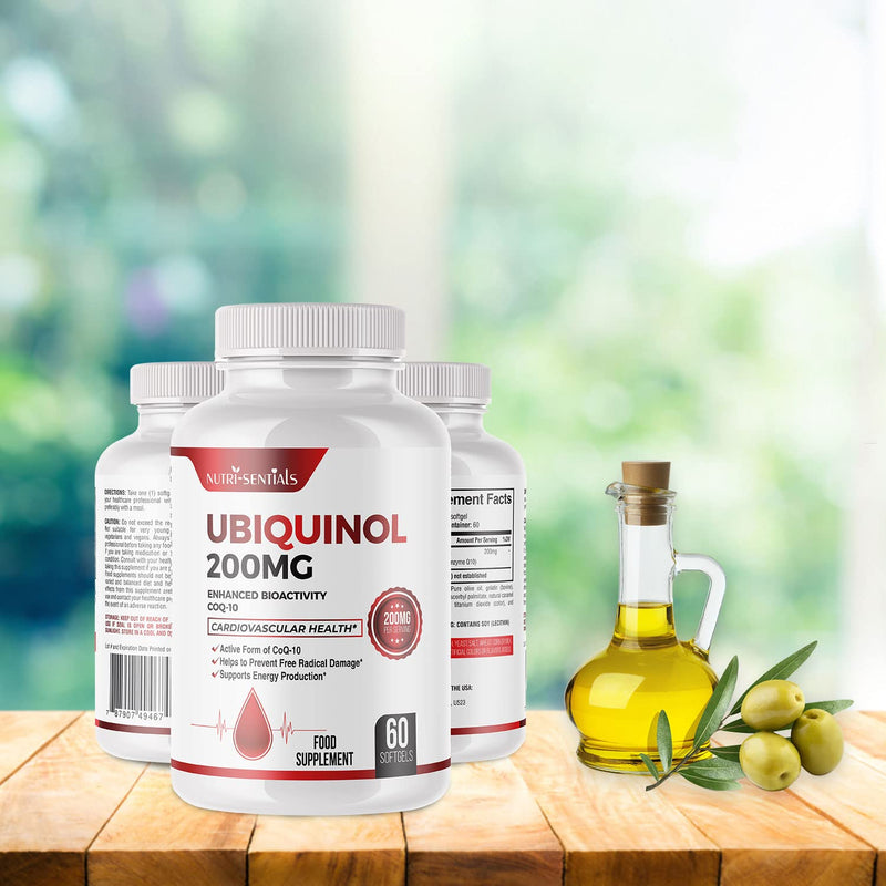 Ubiquinol CoQ10, Powerful Antioxidant for Heart and Vascular HealthSupplement for Energy, Heart and Cognitive Support - BeesActive Australia