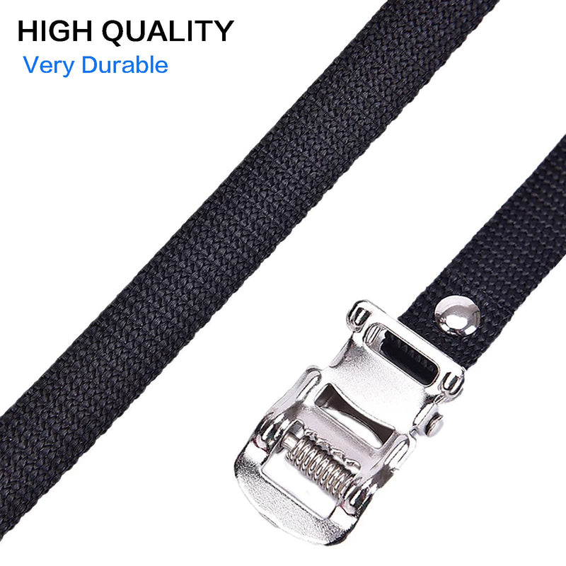 VANICE 1 Pair Bikes Pedal Toe Straps Universal Replacement Foot Pedal Straps for Excersise Stationary Bike/Bicycle - BeesActive Australia