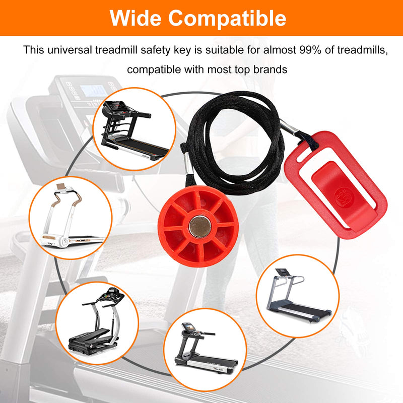 Treadmill Universal Magnet Safety Key for All NordicTrack, Proform, Image, Weslo, Reebok, Epic, Golds Gym, Freemotion, and Healthrider Treadmills Red - BeesActive Australia
