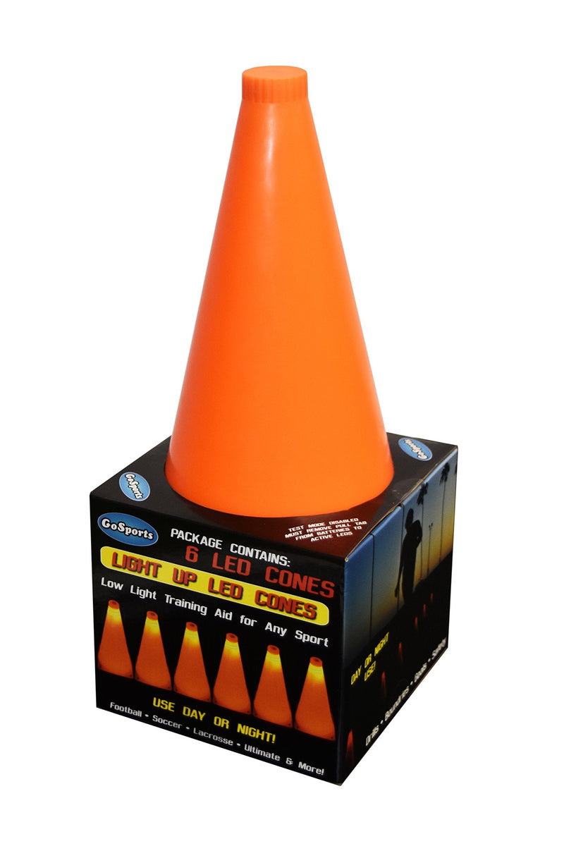 GoSports LED Light Up Sports Cones (6 Pack), 9" - BeesActive Australia