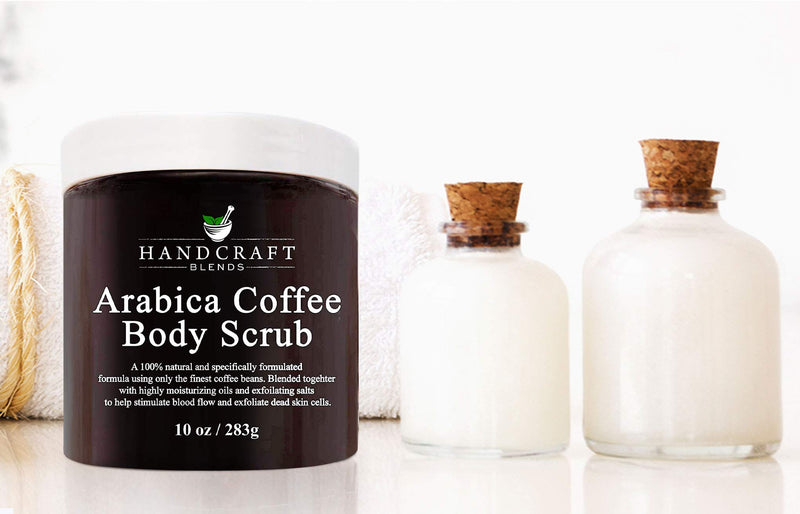 Handcraft Arabica Coffee Body Scrub and Facial Scrub - All Natural with Organic Ingredients - for Stretch Marks, Acne, Powerful Anti Cellulite Remover and Spider Veins - 20 oz 1.25 Pound (Pack of 1) - BeesActive Australia