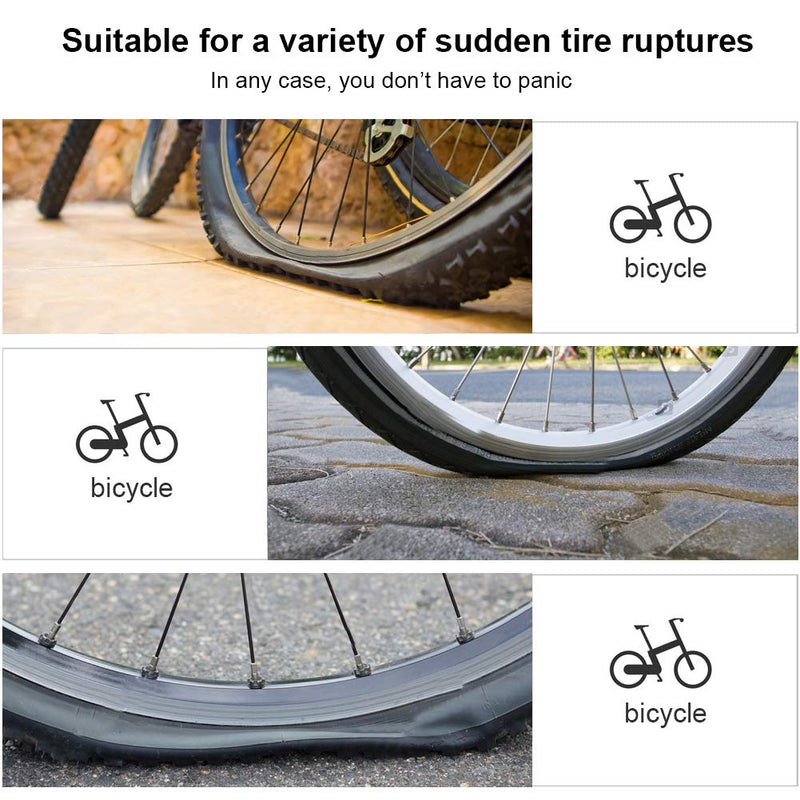 YSONG Bicycle Inner Tube Repair kit for All Pneumatic Inner Tubes (tire tie rods, tire Patches, Metal Files) in Road Emergencies Easy version - BeesActive Australia