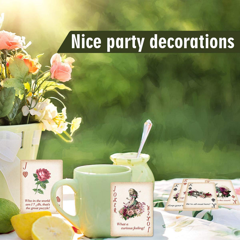 Alice Playing Cards Poker for Party Supply Themed Party Gift - BeesActive Australia