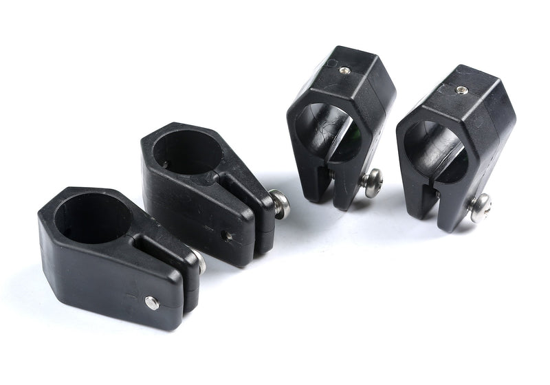 [AUSTRALIA] - Mxeol Boat 3 Bow Bimini Top Fittings Hardware Set Black Nylon W/Screws 1 inch 