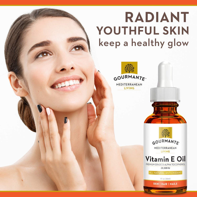 100% Natural Vitamin E Oil - For Skin, Hair and Nail Health - Nourishing Pure Vitamin E Oil For Skin - No Synthetic Ingredients, GMOs or Parabens - Cruelty Free Vitamin E Oil For Lip Gloss - 28,500 IU - BeesActive Australia