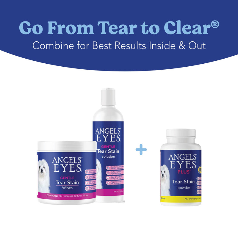 Angels’ Eyes PLUS Tear Stain Prevention Chicken Powder for Dogs and cats | For All Breeds | No Wheat No Corn | Daily Support for Eye Health | Proprietary Formula - BeesActive Australia