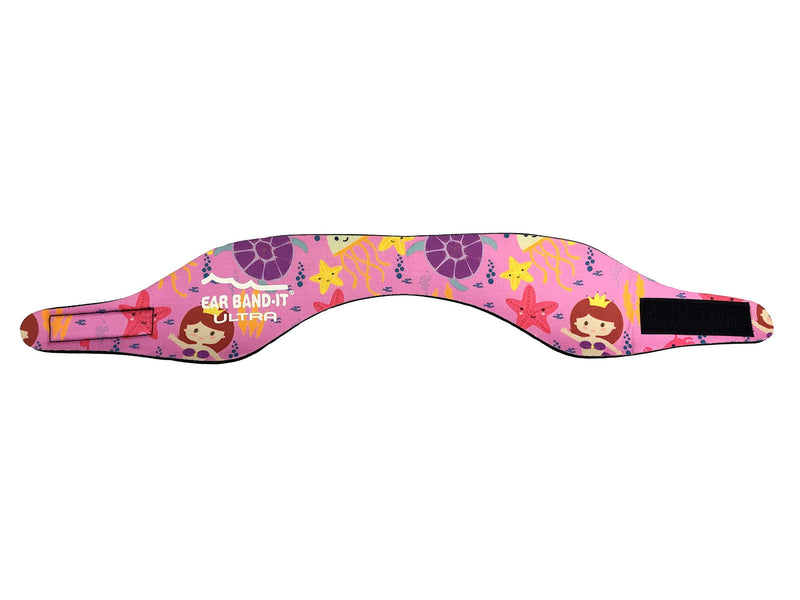 EAR BAND-IT Ultra Swimming Headband - Best Swimmer's Headband - Keep Water Out, Hold Earplugs in - Doctor Recommended - Secure Ear Plugs - Invented by ENT Physician Large (ages 9yrs to adult) Sea Life - BeesActive Australia