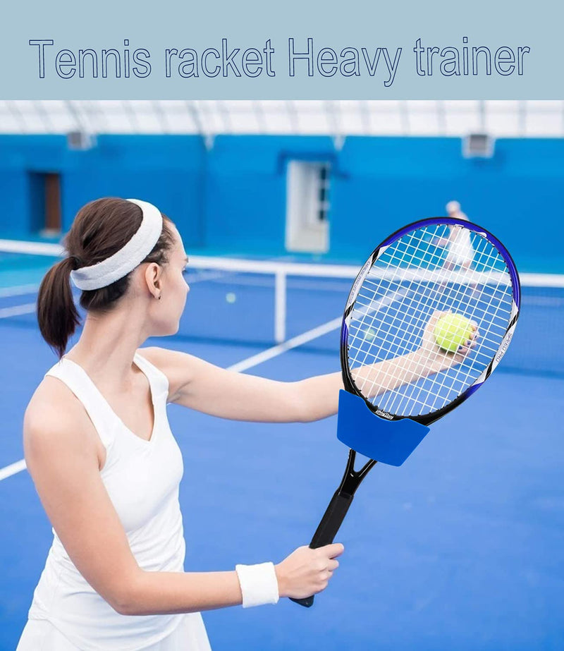 WASAHA WASAHA Tennis Racket+ Lacrosse +Cricket Racket Add Weight Improve Hitting Speed and Build Muscle Memory Blue - BeesActive Australia