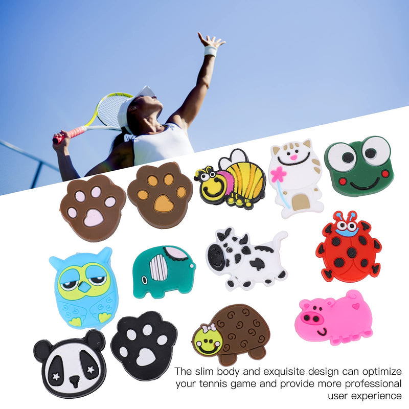 FASJ Tennis Racket Dampeners, Animal Shapes Cute and Attractive Racket Vibration Dampeners for Tennis Rackets for Sports - BeesActive Australia