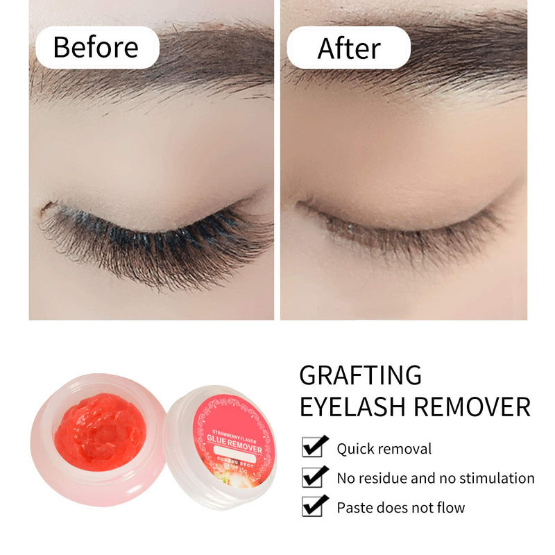 DAGEDA Professional False Eyelashes Remover Cream Strawberry Flavor, Quickly and Gently Dissolve Eyelash Glue Without Irritation, Can Quickly Clean Eyelashes - BeesActive Australia